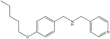 {[4-(pentyloxy)phenyl]methyl}(pyridin-4-ylmethyl)amine Struktur