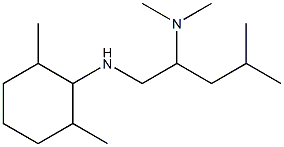 {1-[(2,6-dimethylcyclohexyl)amino]-4-methylpentan-2-yl}dimethylamine Struktur