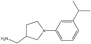 {1-[3-(propan-2-yl)phenyl]pyrrolidin-3-yl}methanamine Struktur