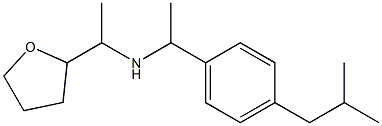 {1-[4-(2-methylpropyl)phenyl]ethyl}[1-(oxolan-2-yl)ethyl]amine Struktur