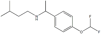 {1-[4-(difluoromethoxy)phenyl]ethyl}(3-methylbutyl)amine Struktur