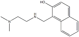 1-({[2-(dimethylamino)ethyl]amino}methyl)-2-naphthol Struktur