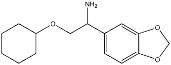 1-(1,3-benzodioxol-5-yl)-2-(cyclohexyloxy)ethanamine Struktur