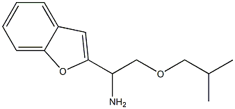 1-(1-benzofuran-2-yl)-2-(2-methylpropoxy)ethan-1-amine Struktur