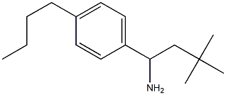 1-(4-butylphenyl)-3,3-dimethylbutan-1-amine Struktur