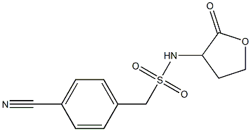 1-(4-cyanophenyl)-N-(2-oxooxolan-3-yl)methanesulfonamide Struktur