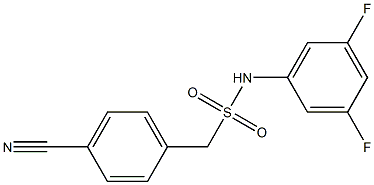 1-(4-cyanophenyl)-N-(3,5-difluorophenyl)methanesulfonamide Struktur