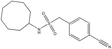 1-(4-cyanophenyl)-N-cyclooctylmethanesulfonamide Struktur