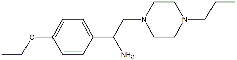 1-(4-ethoxyphenyl)-2-(4-propylpiperazin-1-yl)ethanamine Struktur