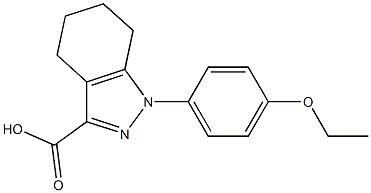 1-(4-ethoxyphenyl)-4,5,6,7-tetrahydro-1H-indazole-3-carboxylic acid Struktur