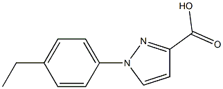 1-(4-ethylphenyl)-1H-pyrazole-3-carboxylic acid Struktur