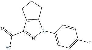 1-(4-fluorophenyl)-1H,4H,5H,6H-cyclopenta[c]pyrazole-3-carboxylic acid Struktur