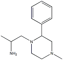 1-(4-methyl-2-phenylpiperazin-1-yl)propan-2-amine Struktur