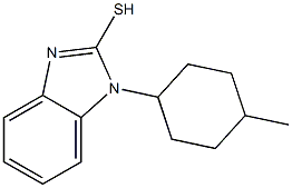 1-(4-methylcyclohexyl)-1H-1,3-benzodiazole-2-thiol Struktur