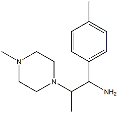 1-(4-methylphenyl)-2-(4-methylpiperazin-1-yl)propan-1-amine Struktur