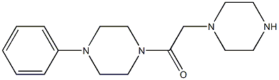 1-(4-phenylpiperazin-1-yl)-2-(piperazin-1-yl)ethan-1-one Struktur