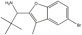 1-(5-bromo-3-methyl-1-benzofuran-2-yl)-2,2-dimethylpropan-1-amine Struktur