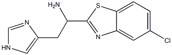 1-(5-chloro-1,3-benzothiazol-2-yl)-2-(1H-imidazol-4-yl)ethan-1-amine Struktur