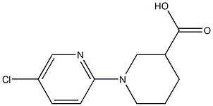 1-(5-chloropyridin-2-yl)piperidine-3-carboxylic acid Struktur