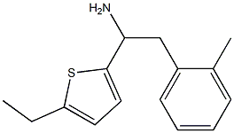 1-(5-ethylthiophen-2-yl)-2-(2-methylphenyl)ethan-1-amine Struktur