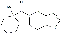 1-(6,7-dihydrothieno[3,2-c]pyridin-5(4H)-ylcarbonyl)cyclohexanamine Struktur