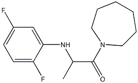 1-(azepan-1-yl)-2-[(2,5-difluorophenyl)amino]propan-1-one Struktur