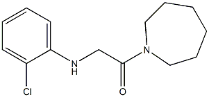 1-(azepan-1-yl)-2-[(2-chlorophenyl)amino]ethan-1-one Struktur