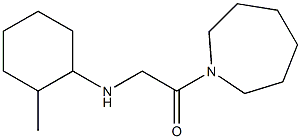 1-(azepan-1-yl)-2-[(2-methylcyclohexyl)amino]ethan-1-one Struktur