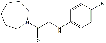 1-(azepan-1-yl)-2-[(4-bromophenyl)amino]ethan-1-one Struktur