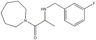 1-(azepan-1-yl)-2-{[(3-fluorophenyl)methyl]amino}propan-1-one Struktur