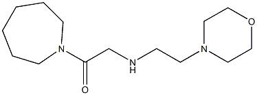 1-(azepan-1-yl)-2-{[2-(morpholin-4-yl)ethyl]amino}ethan-1-one Struktur