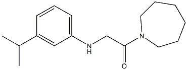 1-(azepan-1-yl)-2-{[3-(propan-2-yl)phenyl]amino}ethan-1-one Struktur