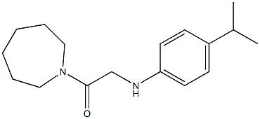 1-(azepan-1-yl)-2-{[4-(propan-2-yl)phenyl]amino}ethan-1-one Struktur