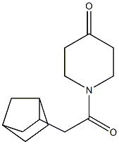 1-(bicyclo[2.2.1]hept-2-ylacetyl)piperidin-4-one Struktur