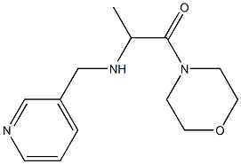 1-(morpholin-4-yl)-2-[(pyridin-3-ylmethyl)amino]propan-1-one Struktur