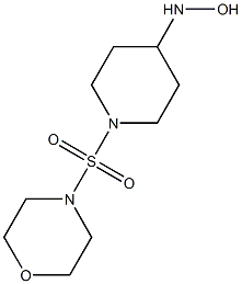 1-(morpholine-4-sulfonyl)piperidine-4-hydroxylamine Struktur