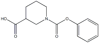 1-(phenoxycarbonyl)piperidine-3-carboxylic acid Struktur