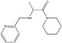 1-(piperidin-1-yl)-2-[(pyridin-2-ylmethyl)amino]propan-1-one Struktur