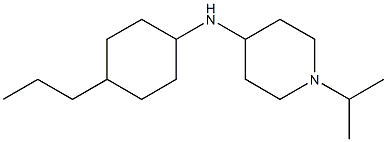 1-(propan-2-yl)-N-(4-propylcyclohexyl)piperidin-4-amine Struktur