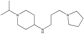 1-(propan-2-yl)-N-[3-(pyrrolidin-1-yl)propyl]piperidin-4-amine Struktur