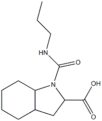 1-(propylcarbamoyl)-octahydro-1H-indole-2-carboxylic acid Struktur