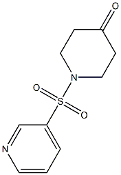 1-(pyridin-3-ylsulfonyl)piperidin-4-one Struktur