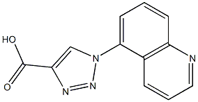 1-(quinolin-5-yl)-1H-1,2,3-triazole-4-carboxylic acid Struktur