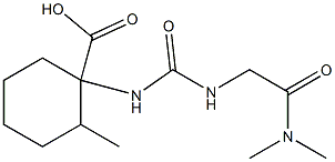 1-[({[2-(dimethylamino)-2-oxoethyl]amino}carbonyl)amino]-2-methylcyclohexanecarboxylic acid Struktur