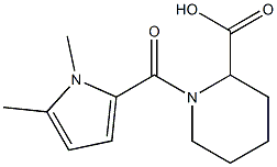 1-[(1,5-dimethyl-1H-pyrrol-2-yl)carbonyl]piperidine-2-carboxylic acid Struktur