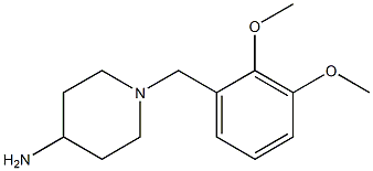 1-[(2,3-dimethoxyphenyl)methyl]piperidin-4-amine Struktur