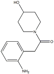 1-[(2-aminophenyl)acetyl]piperidin-4-ol Struktur