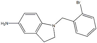 1-[(2-bromophenyl)methyl]-2,3-dihydro-1H-indol-5-amine Struktur