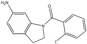 1-[(2-iodophenyl)carbonyl]-2,3-dihydro-1H-indol-6-amine Struktur