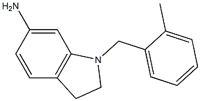 1-[(2-methylphenyl)methyl]-2,3-dihydro-1H-indol-6-amine Struktur